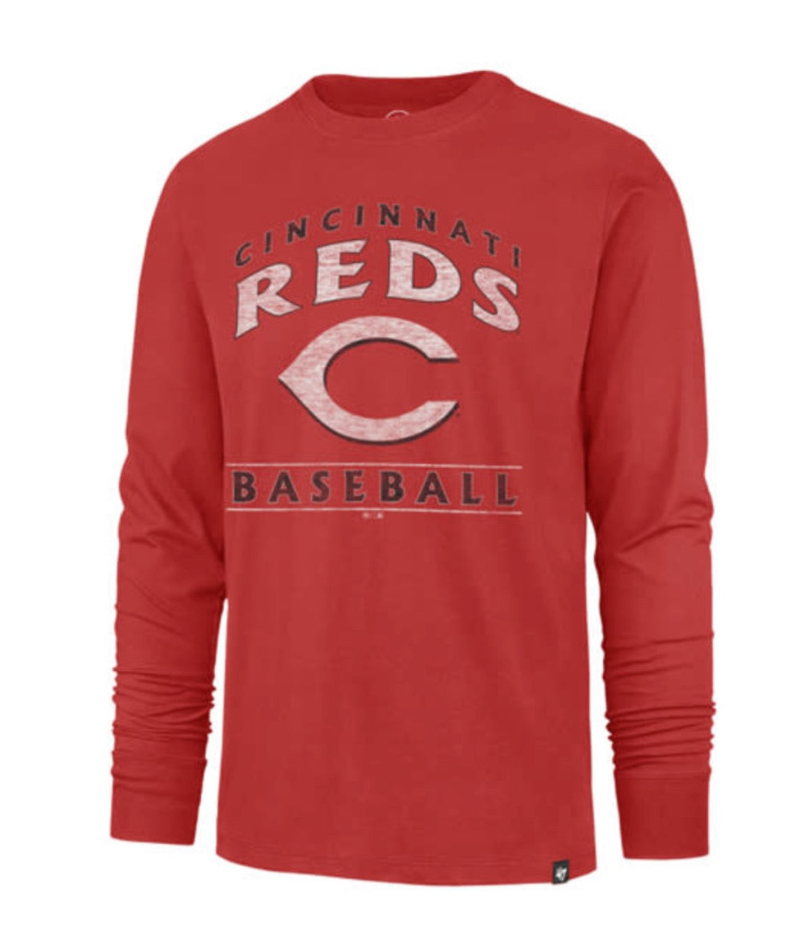 Cincinnati Reds Racer Red Dissipate Franklin Long Sleeve Tee