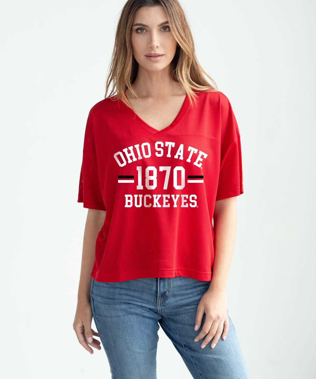 red pullover shirt