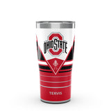 OHIO STATE BUCKEYES HYPE STRIPES 20 OZ TERVIS STAINLESS STEEL TRAVEL TUMBLER WITH SLIDER LID