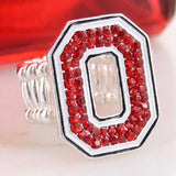 OHIO STATE CRYSTAL LOGO STRETCH RING