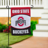 OHIO STATE UNIVERSITY SUEDE FLAG – DOUBLE-SIDED GAME DAY DECOR | 12.5" X 18"