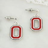 OHIO STATE ENAMEL EARRINGS