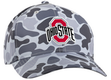 OHIO STATE BUCKEYES FUDD GREY CAMO PERFORMANCE ADJUSTABLE HAT