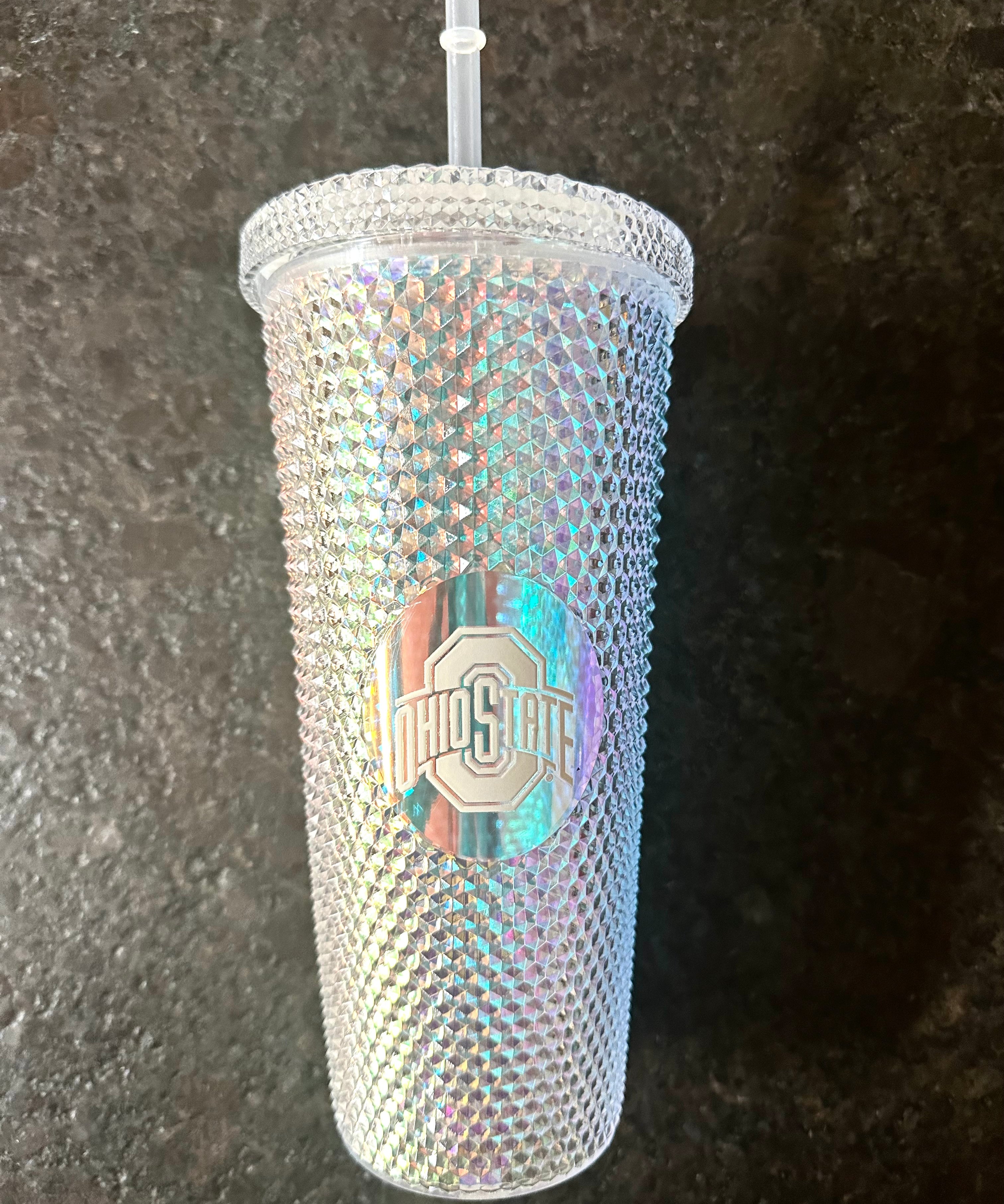 side of OHIO STATE TUMBLER