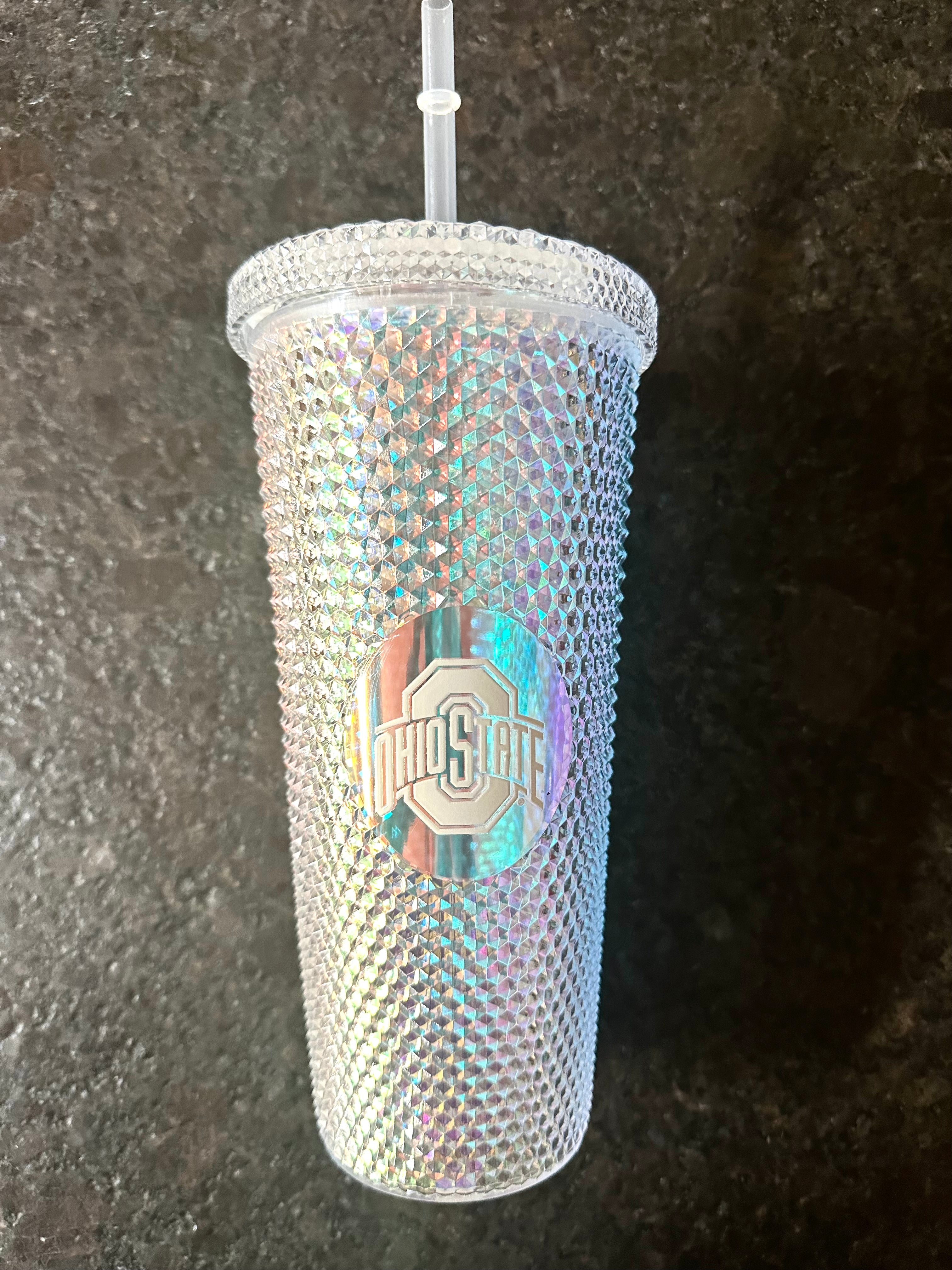 side of OHIO STATE TUMBLER