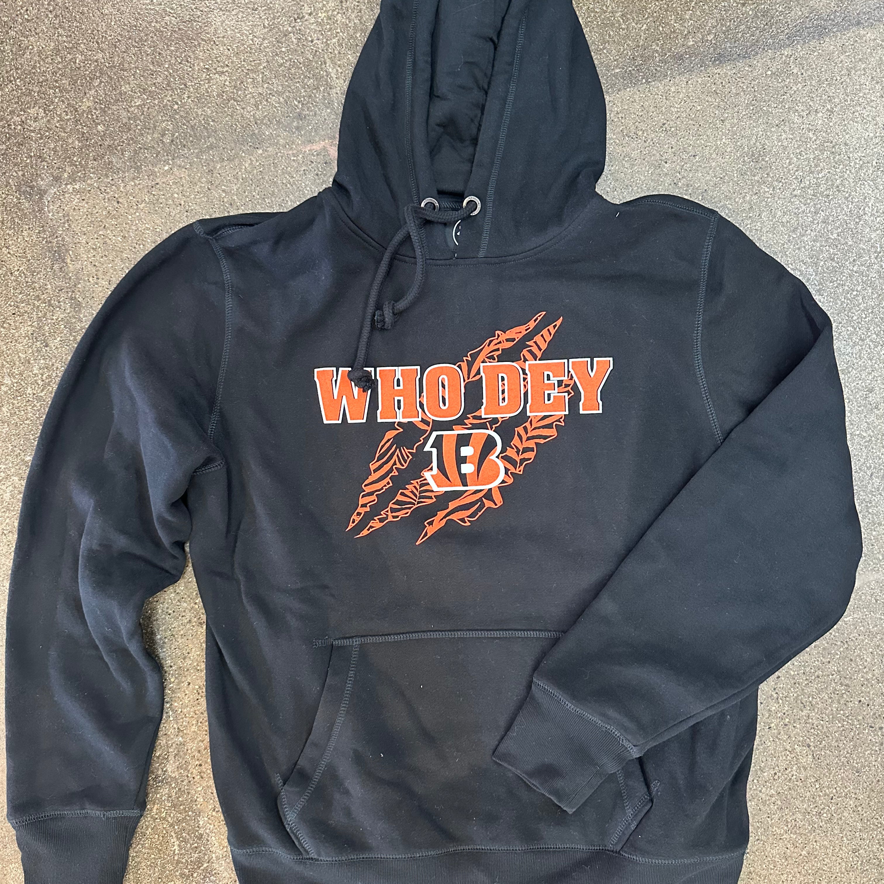 Cincinnati Bengals Jet Black "WhoDey" Hoodie