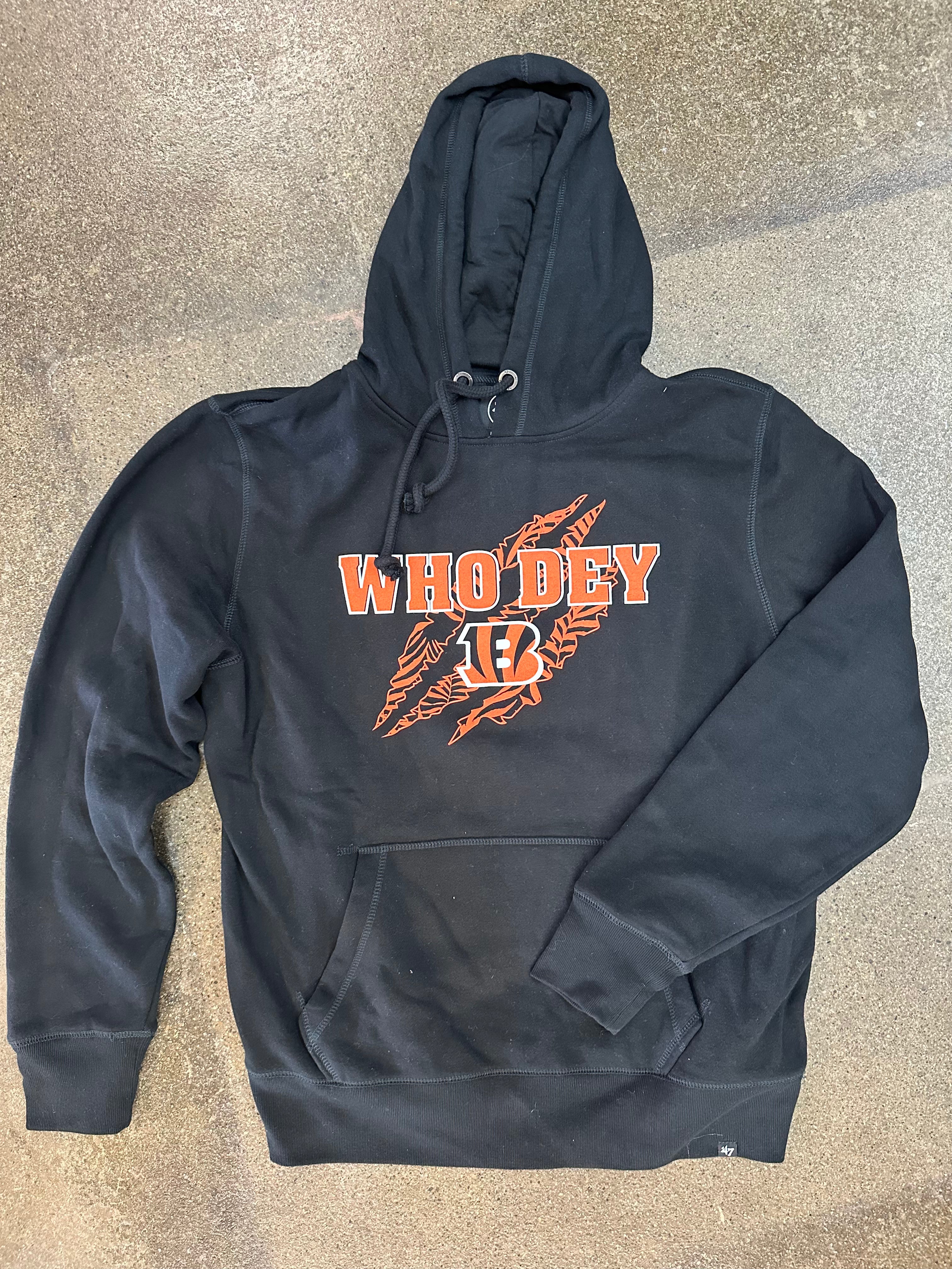 Cincinnati Bengals Jet Black "WhoDey" Hoodie