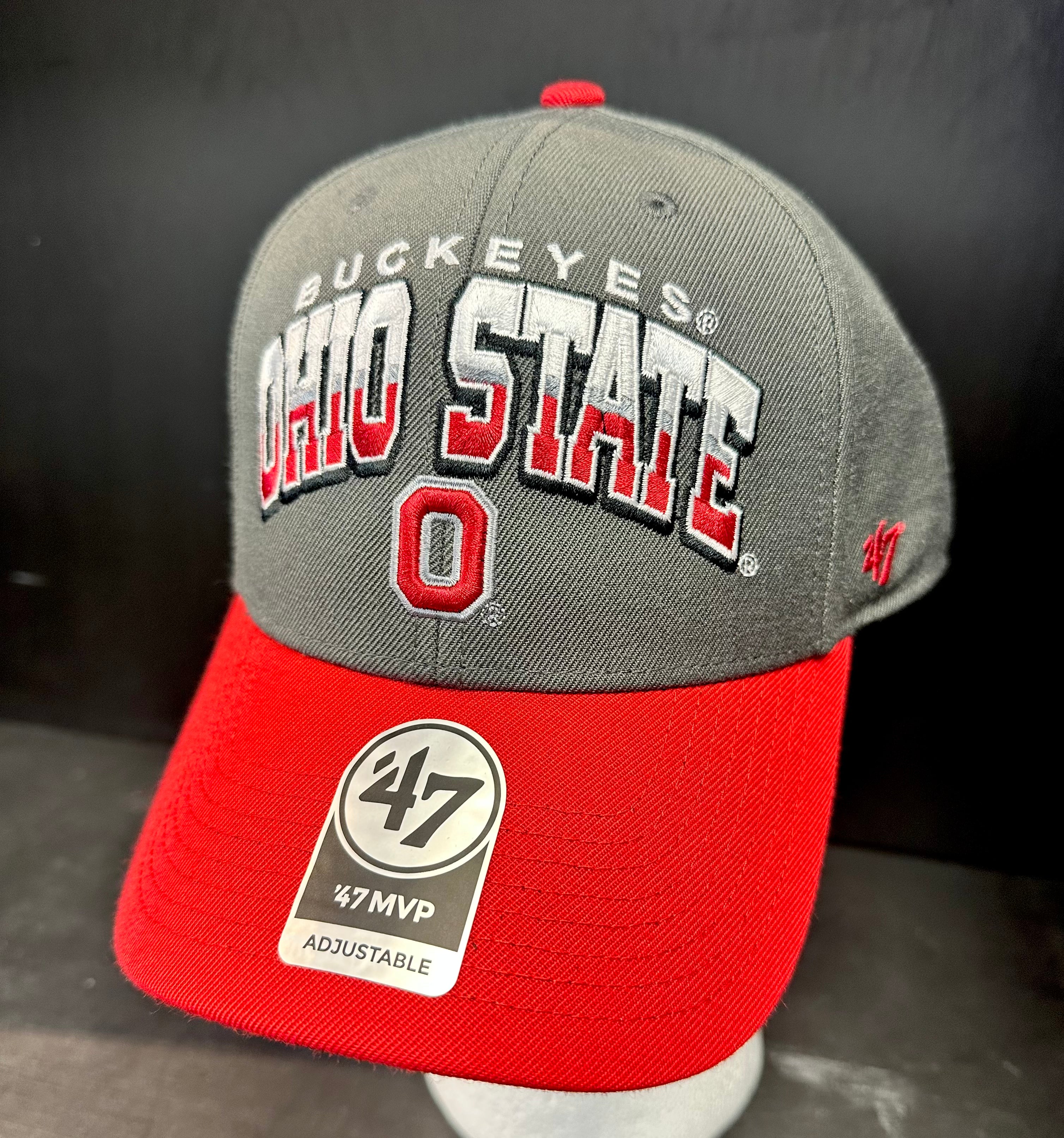 Ohio State Buckeyes Charcoal Split Block '47 MVP Hat