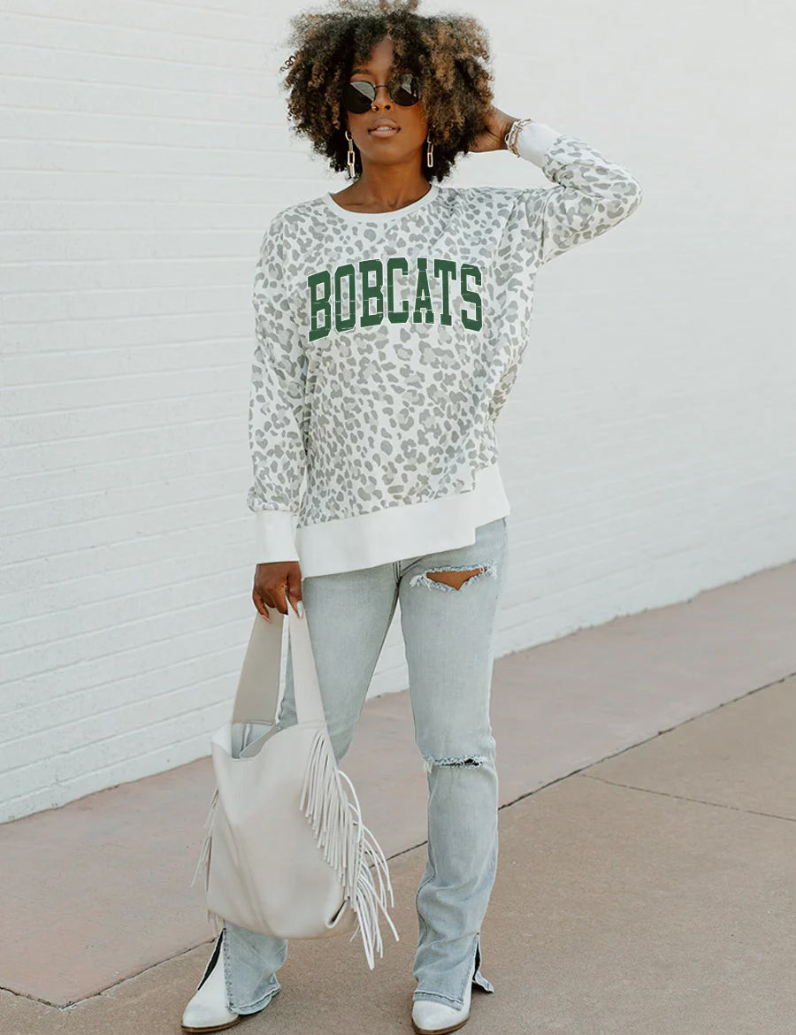 Bobcat Sweatshirt, print, large BOBCATS on front