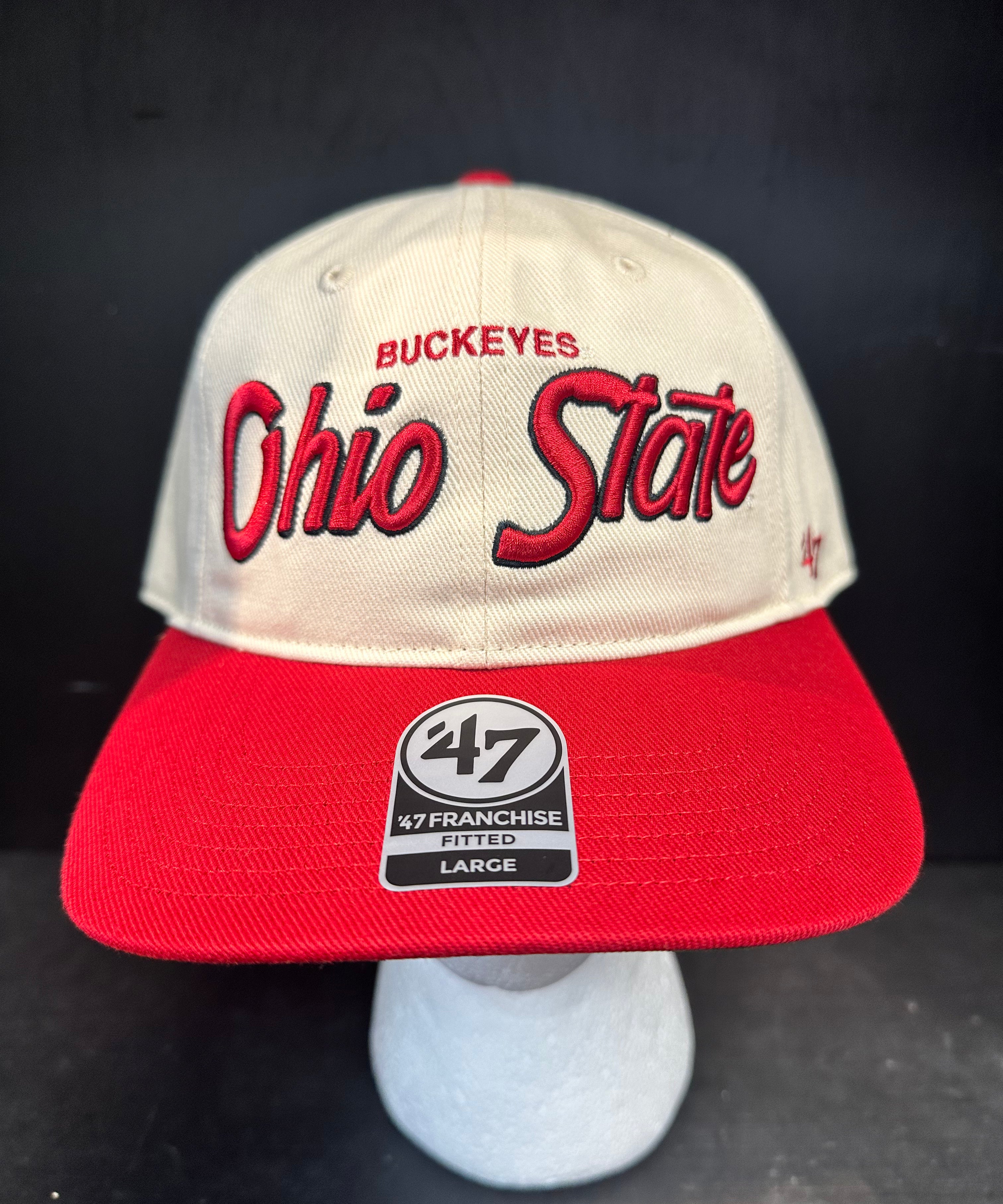 Ohio State Buckeyes Natural Crosstown TT '47 Franchise LS Hat