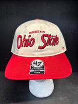 OHIO STATE BUCKEYES NATURAL CROSSTOWN TT '47 FRANCHISE LS HAT