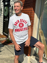 OHIO STATE BUCKEYES RELAY GREY ISSUED FRANKLIN T-SHIRT FOR MEN