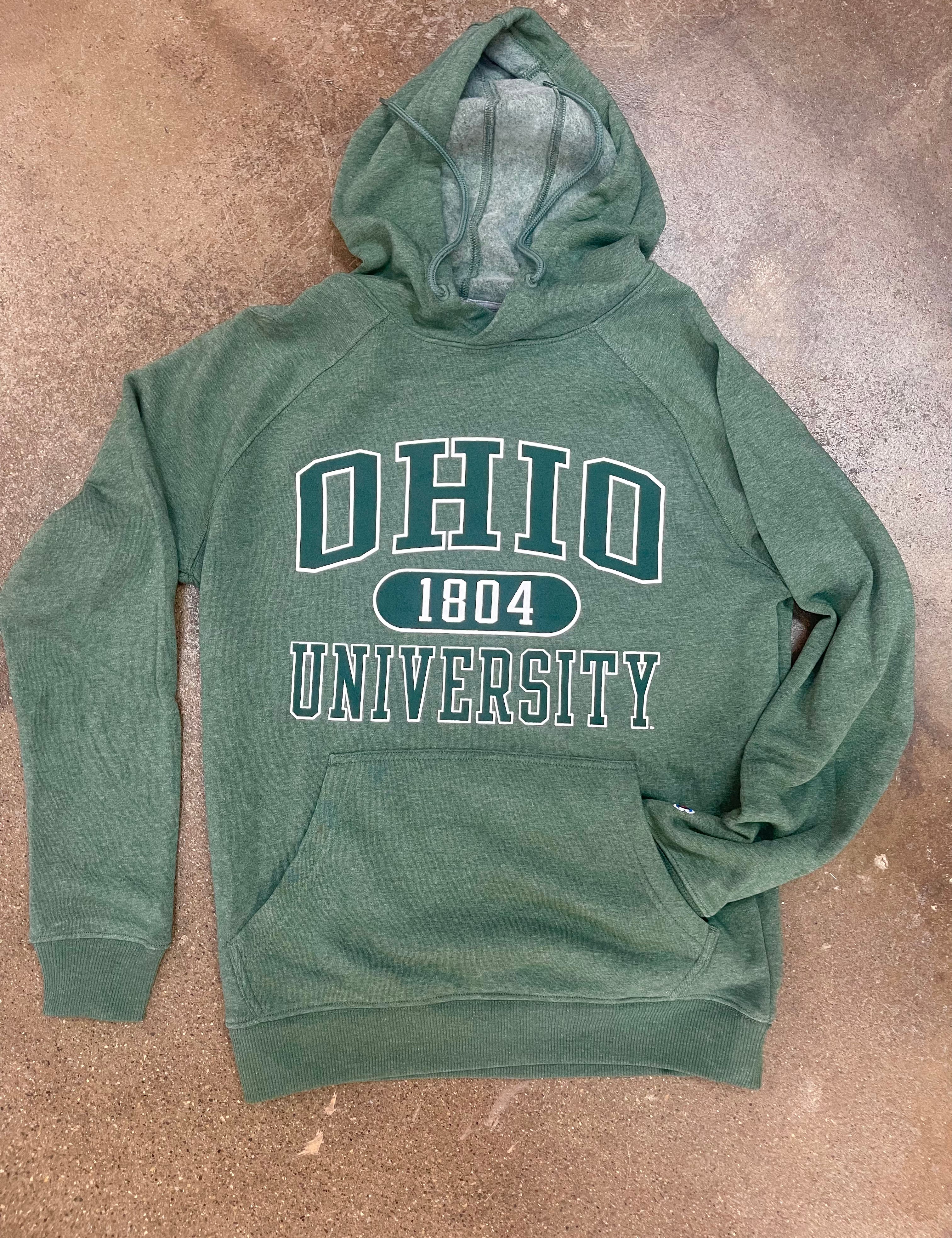 green, Ohio University Triumph Fleece Hood