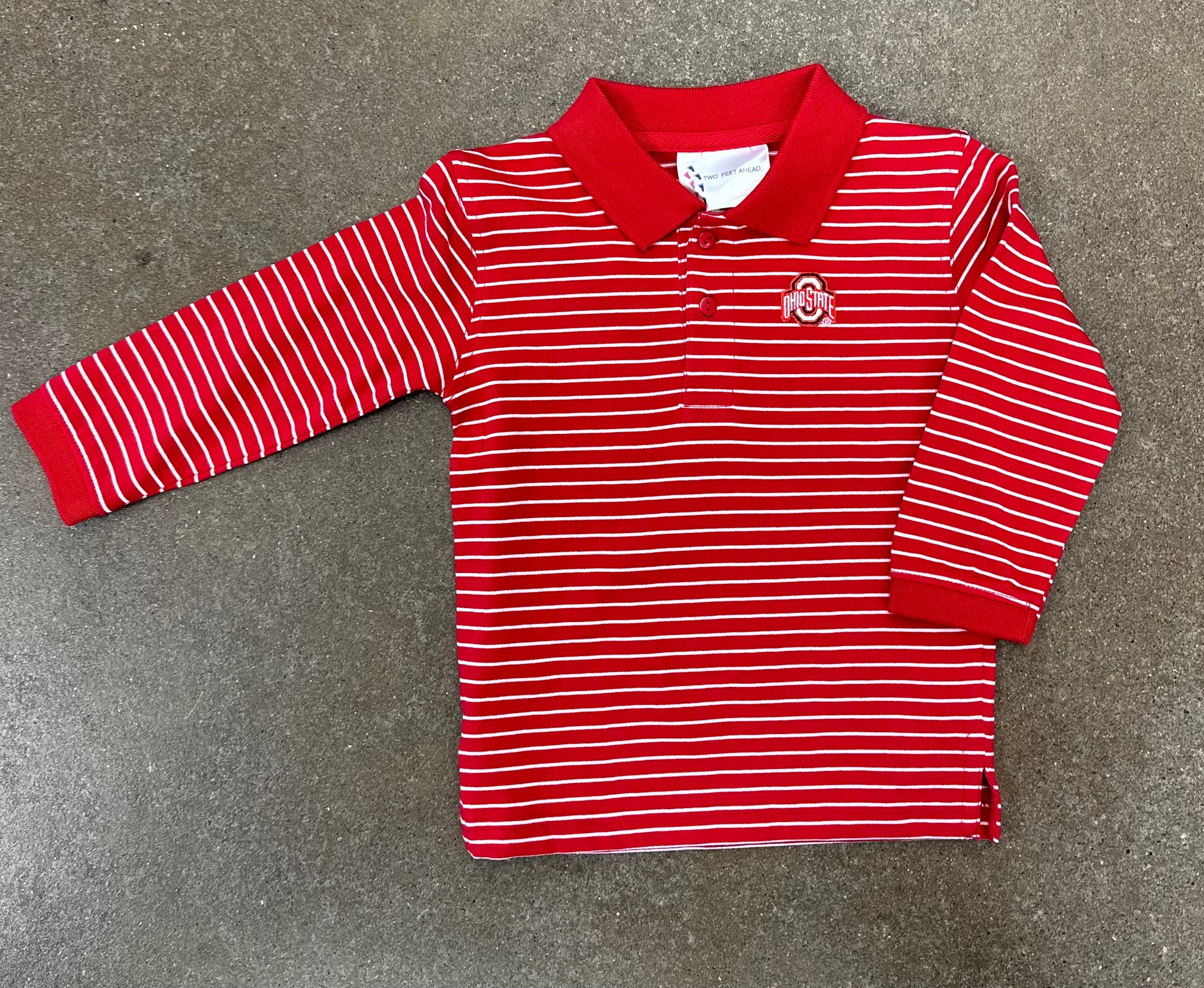 INFANT + TODDLER OHIO STATE BUCKEYE LONG SLEEVE JERSEY GOLF SHIRT shirt