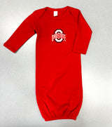 Ohio State Buckeyes Layette Gown – Red (3–6 Months)