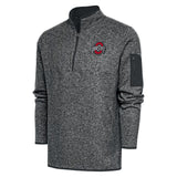 OHIO STATE BUCKEYES 1/4 ZIP PULLOVER – BLACK HEATHER
