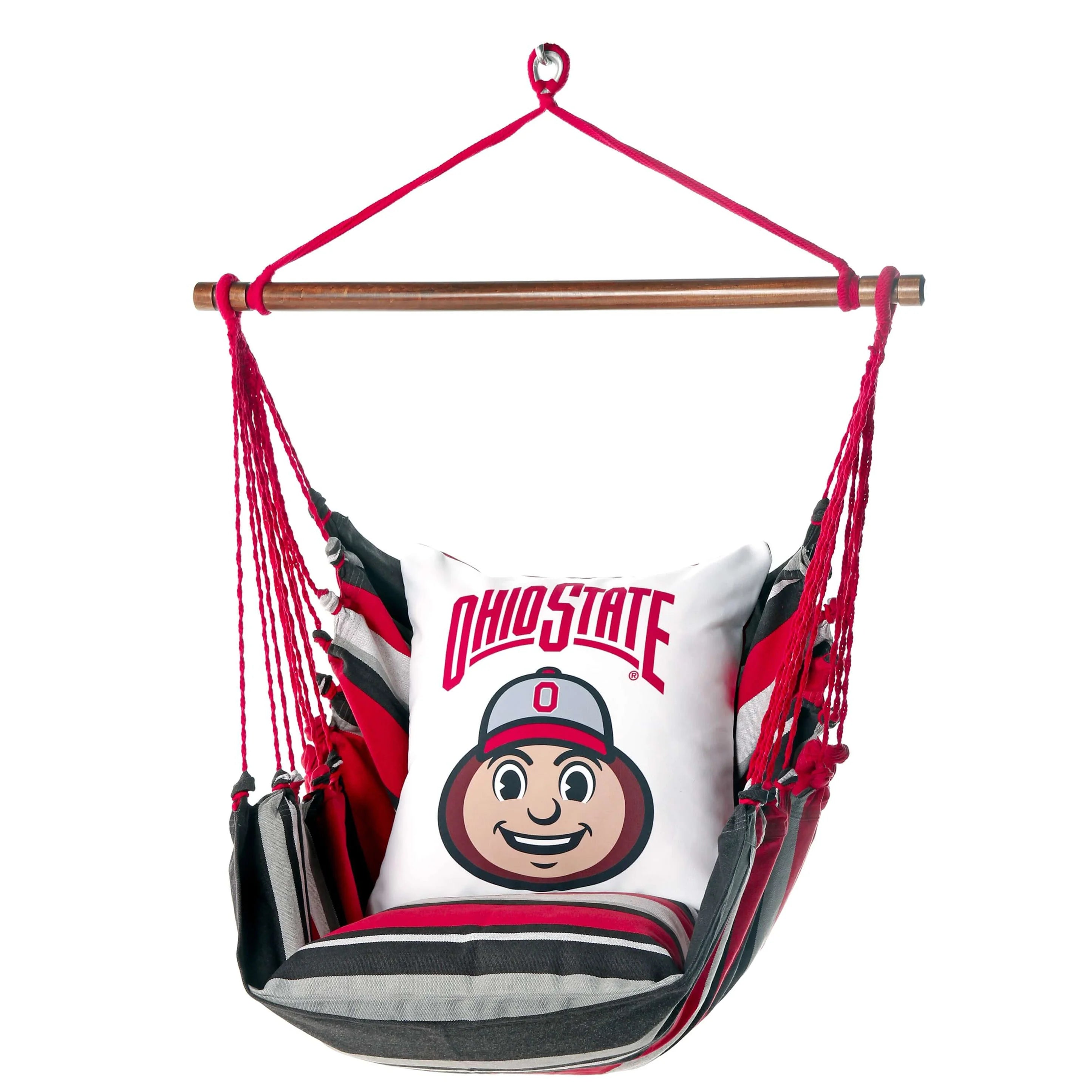 hanging OHIO STATE BUCKEYES BRUTUS MASCOT HANGING CHAIR SWING