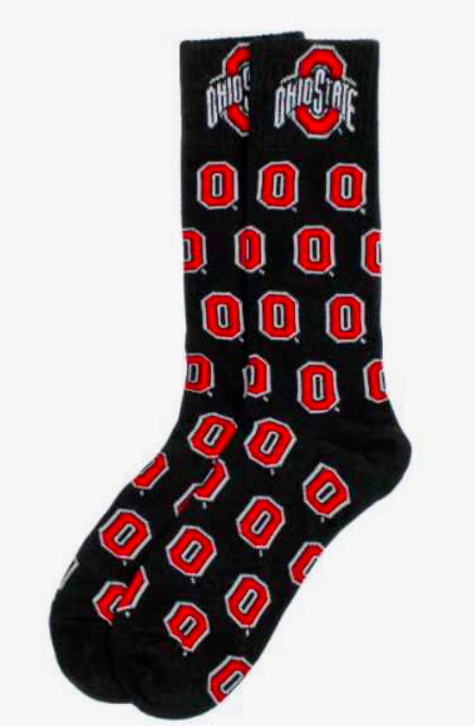 Ohio State Block "O" Dress Socks