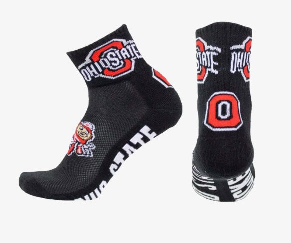 OHIO STATE GRAY 1/4 SOCK BY DONEGAL BAY