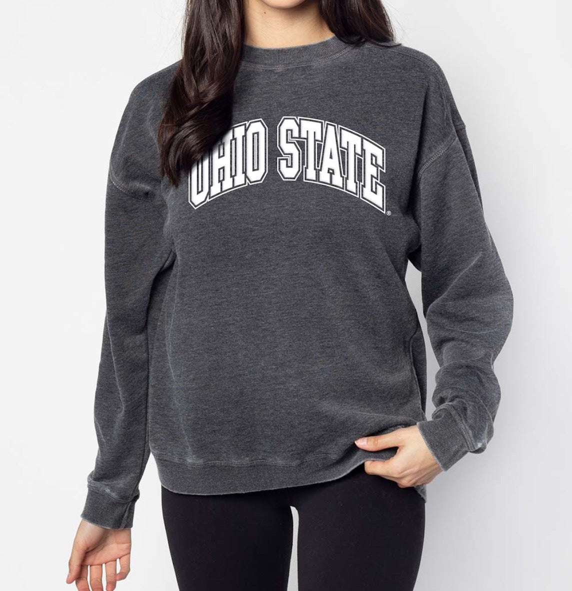 OHIO STATE ARCHED LOGO CAMPUS CREW SWEATSHIRT