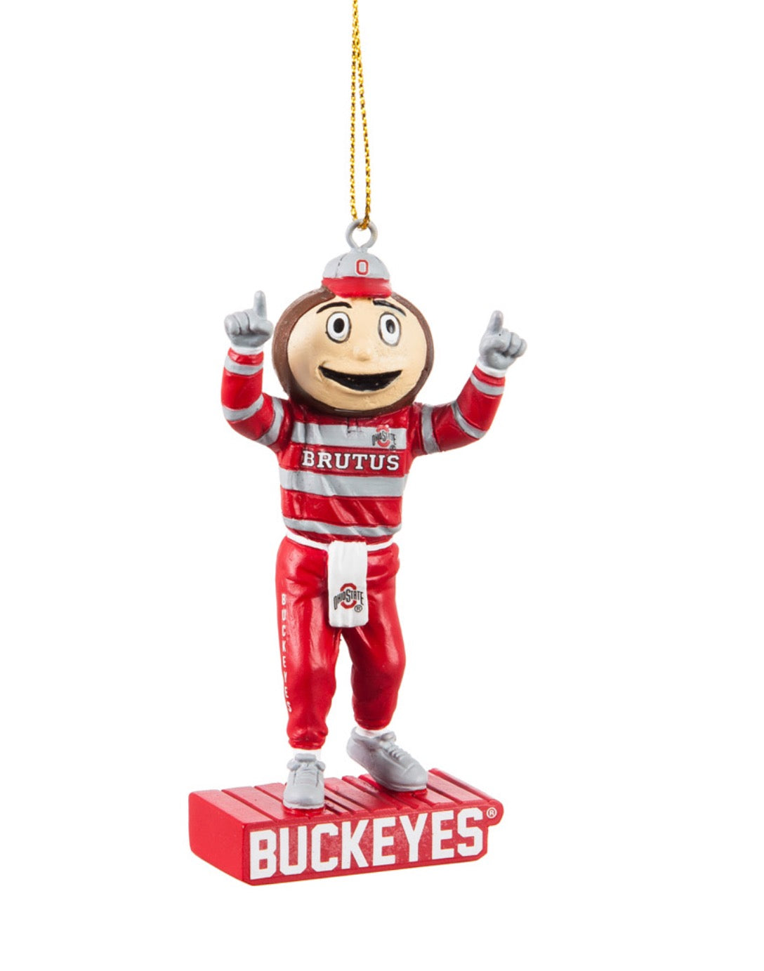 OHIO STATE UNIVERSITY, MASCOT STATUE ORNAMENT