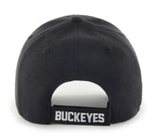 Black cap with 'Buckeyes' logo on a white background
