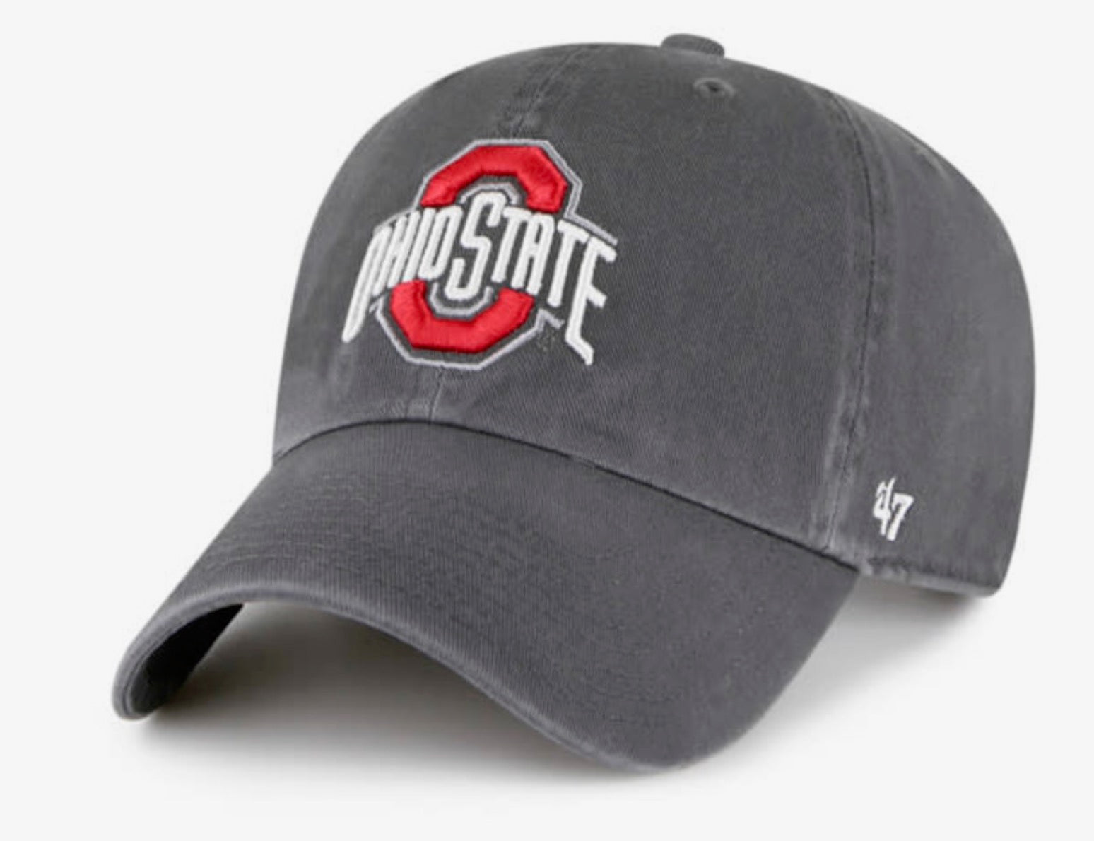 Gray cap with Ohio State logo on a white background