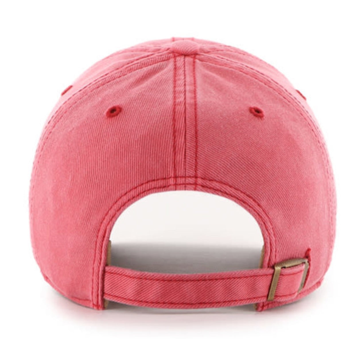 Pink baseball cap on a white background