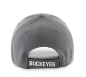 back of of CHARCOAL 47 MVP hat