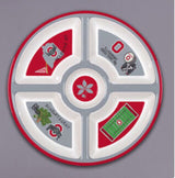 OHIO STATE BUCKEYES 5-SECTION MELAMINE PLATTER – 15.5 INCH
