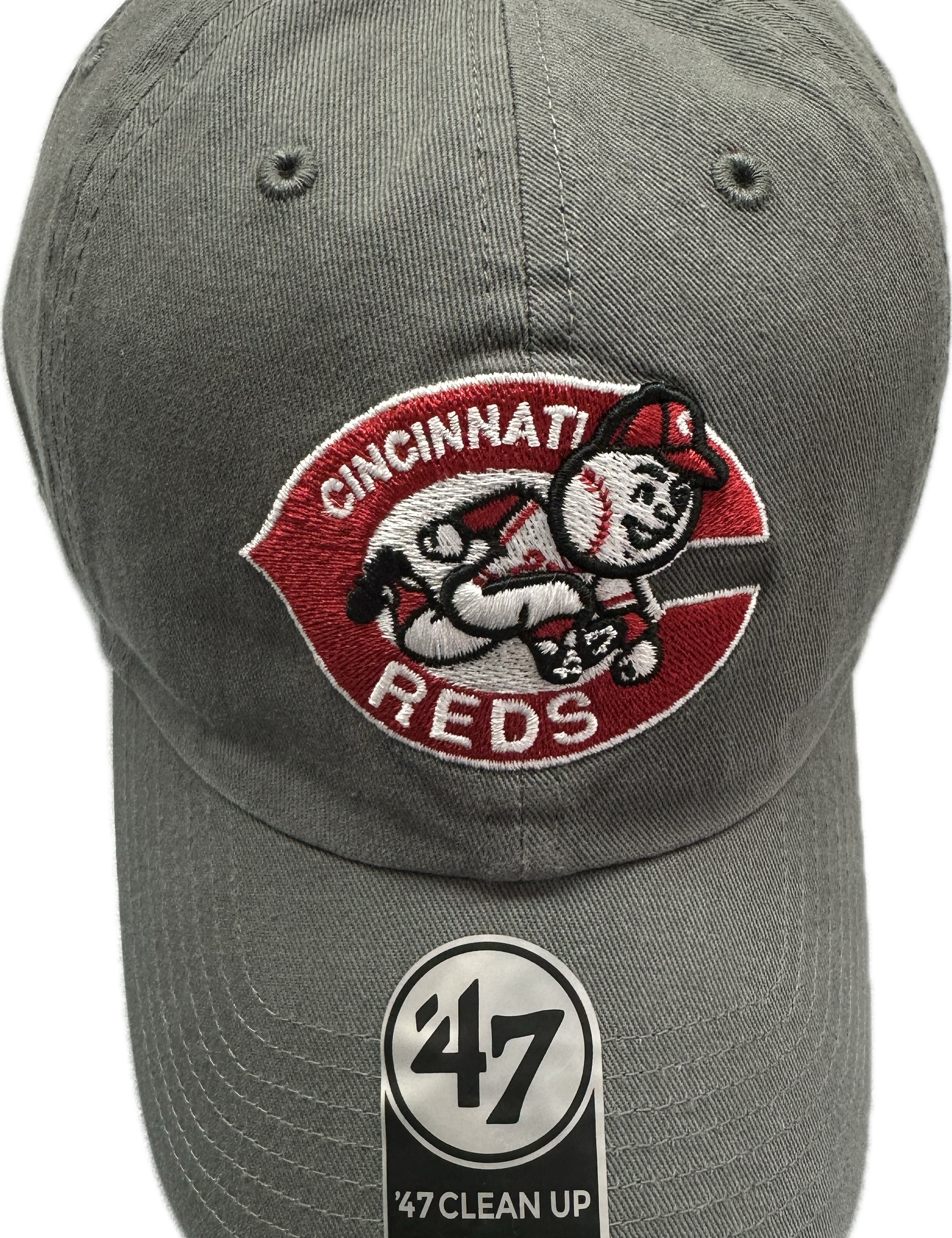 CINCINNATI REDS Cooperstown Dark Gray 47 Clean Up