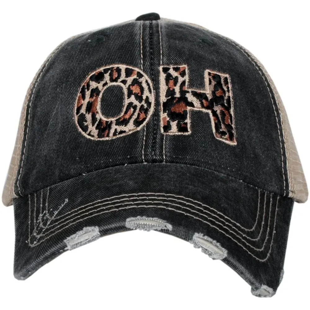 OHIO OH LEOPARD STATE HAT - TRUCKER