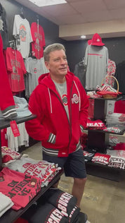 in store red ohio state jacket