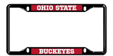 Ohio State Black License Plate Frame