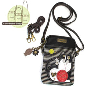 diagram of front of fat cat CHALA PURSES