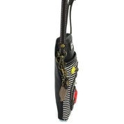 side view of front of fat cat CHALA PURSES