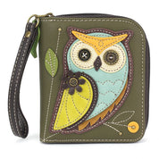OWL A - ZIP AROUND WALLET - CHALA PURSES