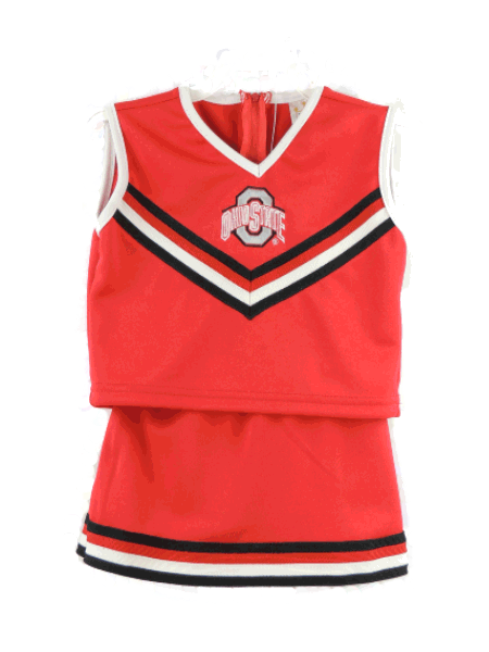 OSU CHILDREN'S CHEERLEADER SLEEVLESS TOP AND PLEATED SKIRT