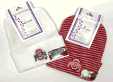 OSU WHITE and STRIPE INFANT KNIT CAP