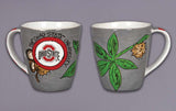 OHIO STATE UNIVERSITY LOGO AND BUCKEYE - ARTWORK MUG