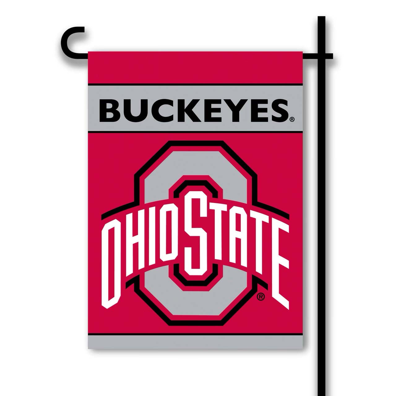 OHIO STATE BUCKEYES 2-SIDED FLAG GARDEN FLAG