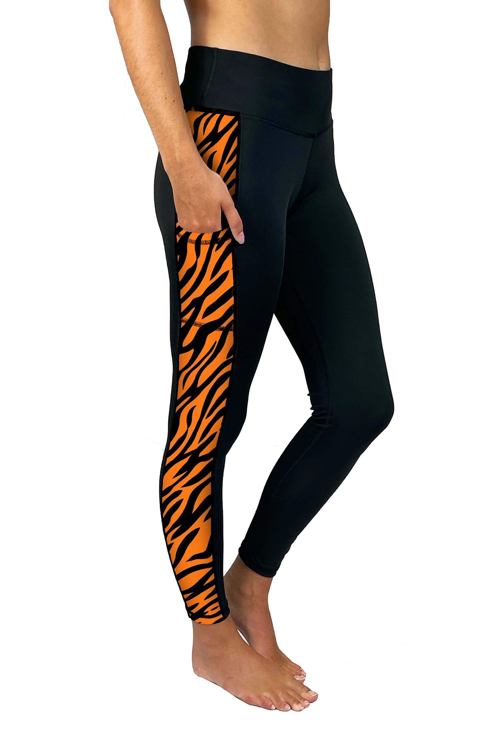 Cincy Cell Phone Pocket Legging/Black