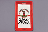CERAMIC OHIO STATE GO BUCKS HANDLED MINI TRAY