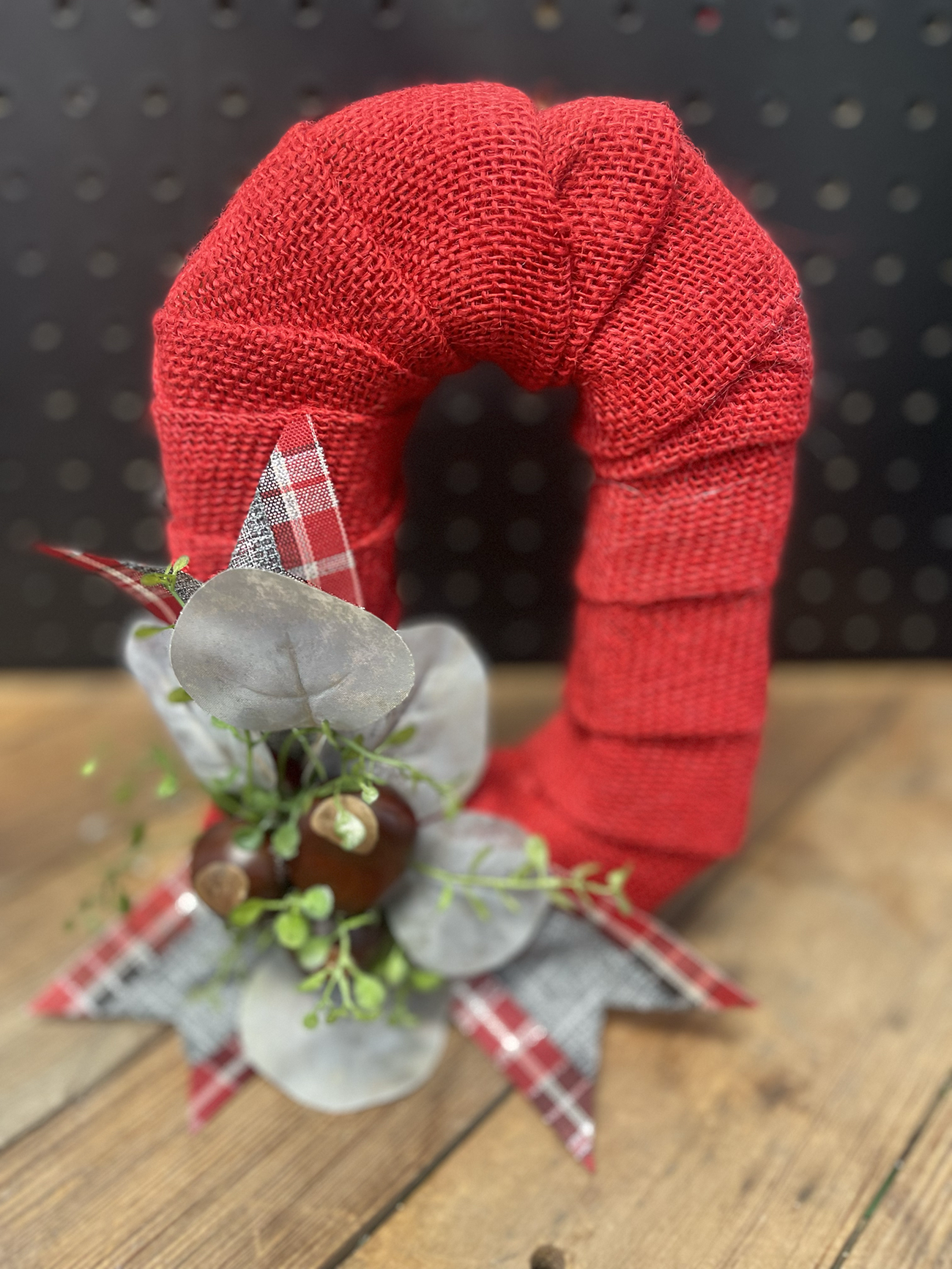 HANDCRAFTED FABRIC WRAPPED BLOCK O