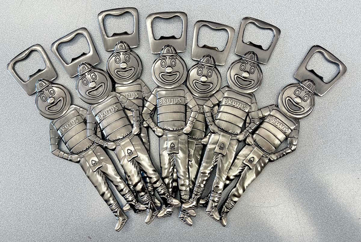 BRUTUS PEWTER BOTTLE OPENER