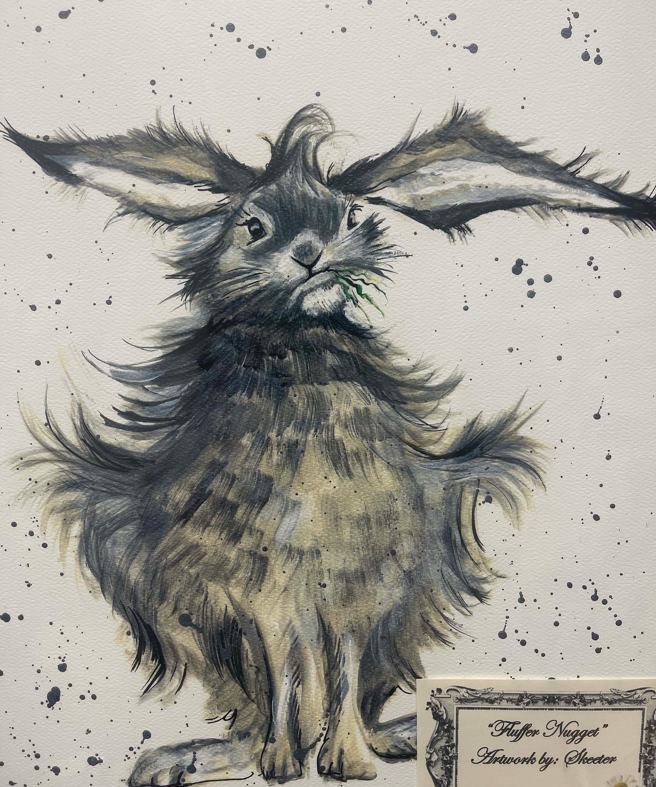 watercolor, rabbit